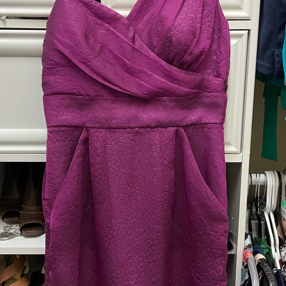 On shoulder cocktail dress